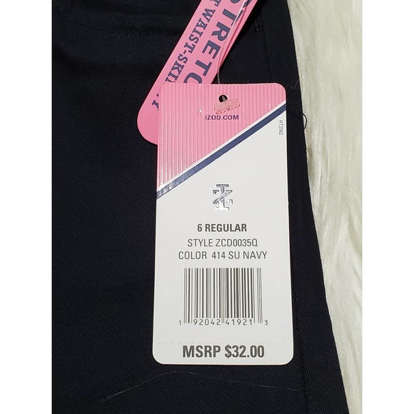 KIDS IZOD Stretch Knit Waist Skinny Pants - Picture 4 of 6